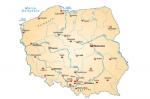 Mapa rzek w Polsce