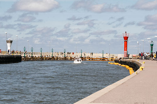 Molo i port w Łebie
