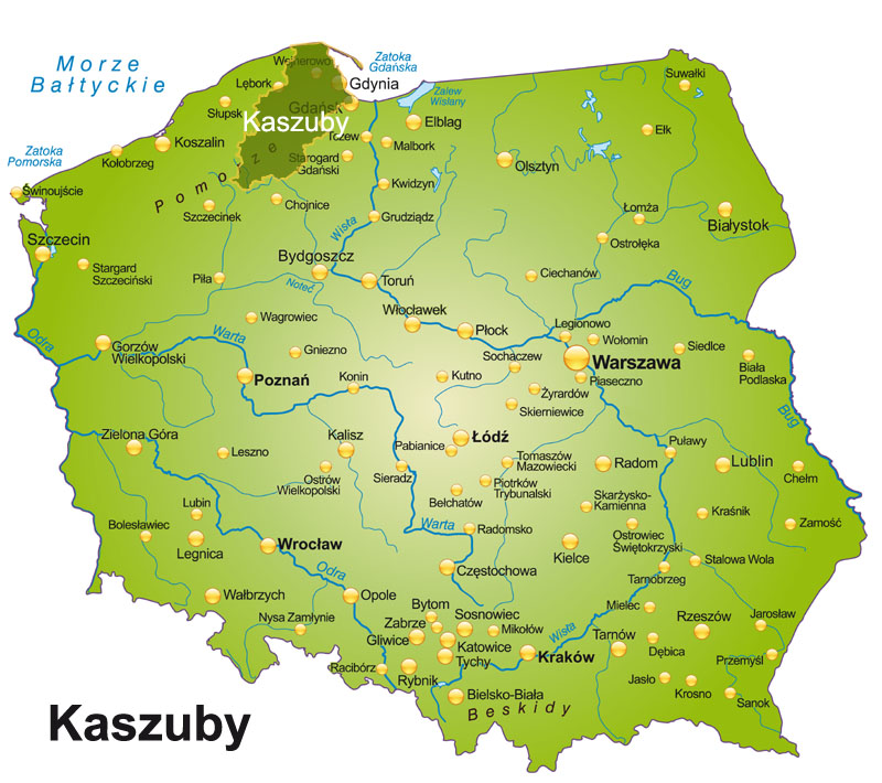 Kaszuby mapa