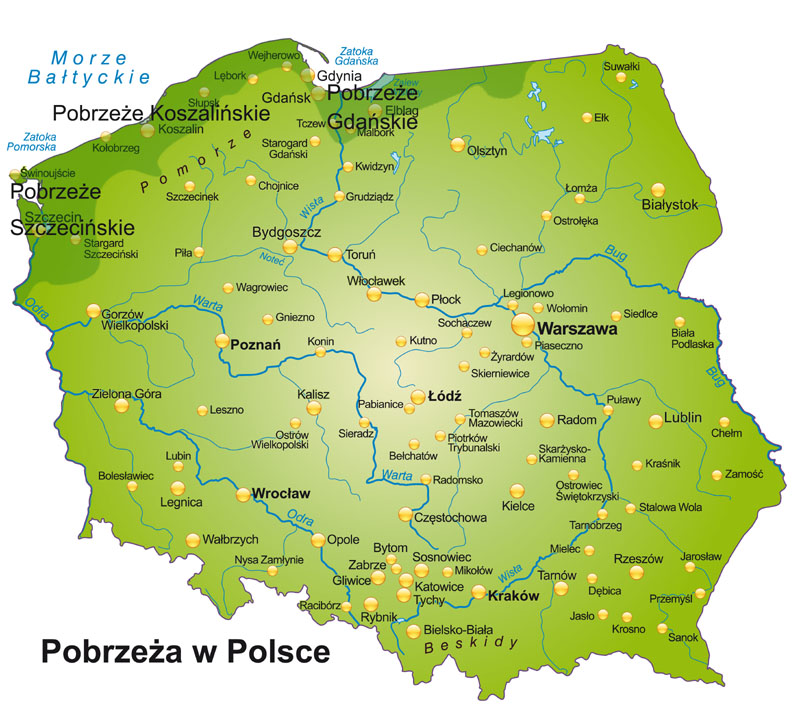 Pobrzeża w Polsce