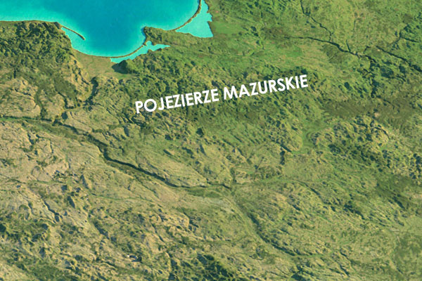 Pojezierze mazurskie - ukształtowanie terenu